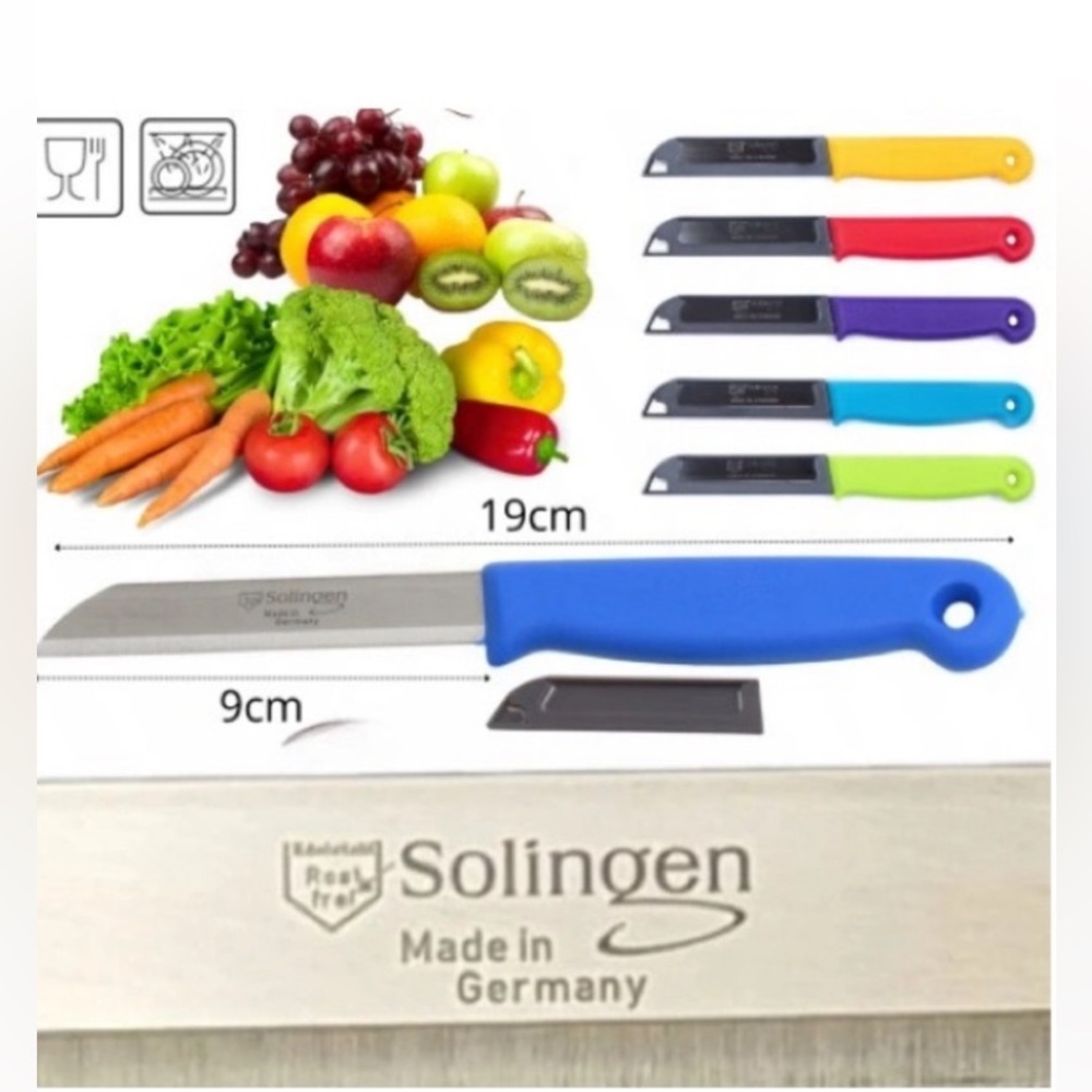 Solingen knife for peeling fruit and vegetables made in Germany